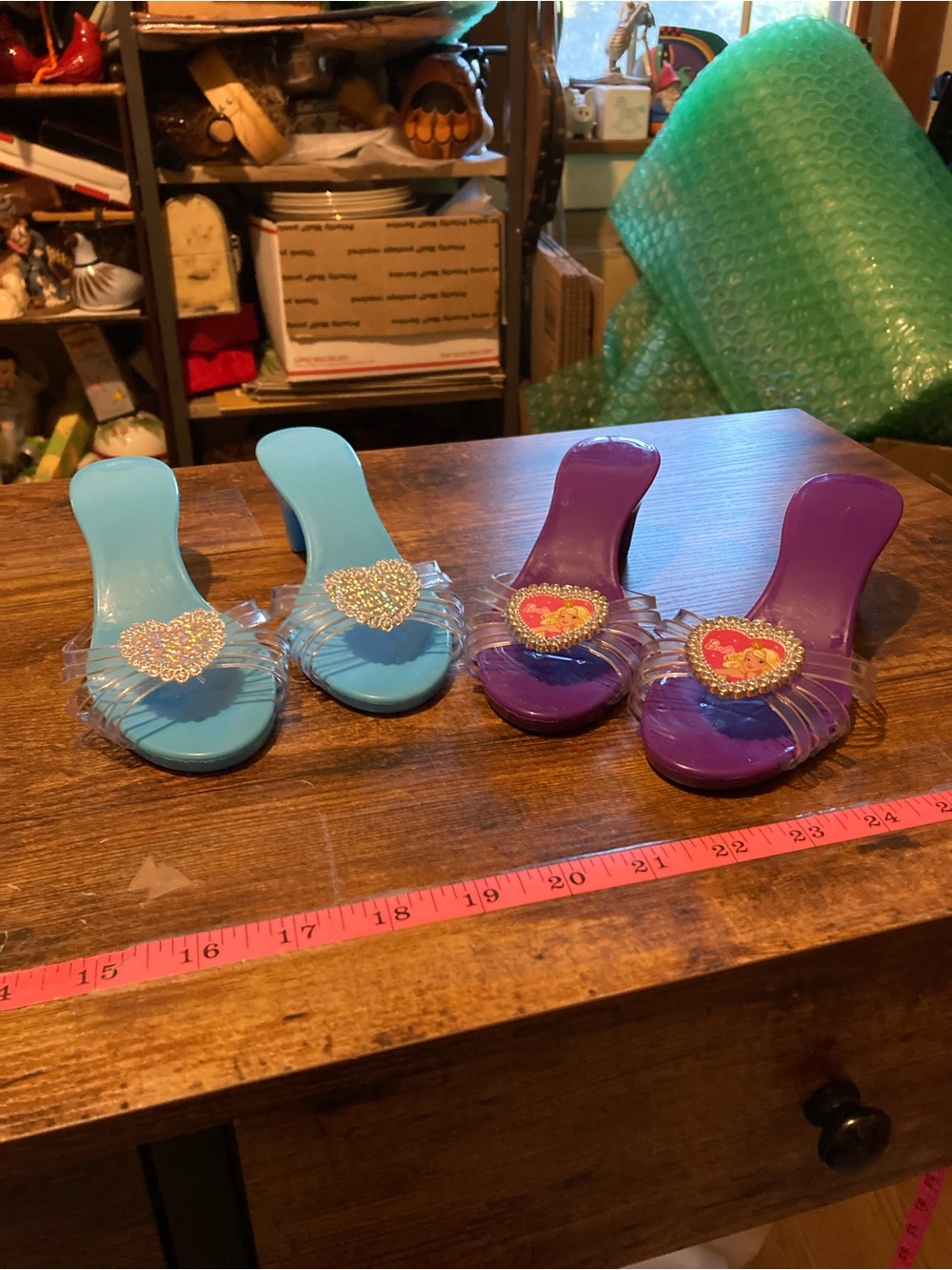 Set of 2 pairs of Barbie play shoes